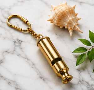 Sifflet en laiton EDC, porte-clés de sécurité, plus fort, léger, survie, randonnée, camping, dressage d'animaux, non étanche - Product Image 6