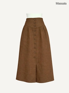 Falda Maxi Cruzada con Botones y Diseño Asimétrico, Estilo Bohemio para una Elegancia Fluida y Uso Diario - Product Image 4