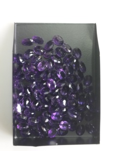 Ametyste africaine naturelle 8x6MM, taille ovale, violet, meilleure qualité, pierre précieuse en vrac certifiée pour la fabrication de bijoux - Product Image 3