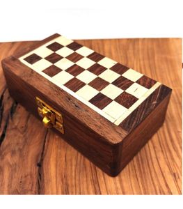 Rani Industries Handmade Painted <b>Wooden</b> <b>Chess</b> with Antique Imitation Style - Product Image 2