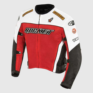 Chaqueta de Motociclismo de Cuero Vacuno Genuino Personalizada para Hombre, Equipo de Protección Nivel 2 CE con Protección para la Espalda - Product Image 1