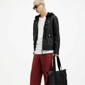 Blousons d'hiver décontractés pour hommes en cuir PU noir de qualité supérieure 2026, grandes tailles, 100 % cuir de mouton véritable, coupe oversize - Product Image 2