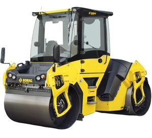 Rouleau vibratoire tandem robuste 2020 de 12 tonnes, double tambour de 2000 mm, compacteurs d'asphalte - Product Image 1