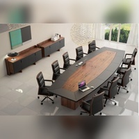 Bureau de direction professionnel en HPL, construction en contreplaqué E1, largeur 2000-4800 mm, table de direction de grande taille, unité de bureau modulaire