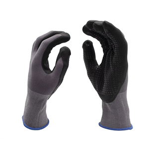 DEFSAFETY <span class=keywords><strong>Guanti</strong></span> di Sicurezza in Nylon 15 Gauge di Alta Qualità con Rivestimento in Nitrile Sabbiato, Dita Texturizzate, Traspiranti e Antiscivolo per Meccanici - Product Image 6