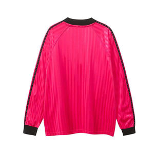 เสื้อคอกว้างทรงโอเวอร์ไซส์ แขนยาว ผ้าโพลีเอสเตอร์ผสมสแปนเด็กซ์ แห้งเร็ว คุณภาพสูง สำหรับผู้ชาย สไตล์สตรีทแวร์ ฮิปฮอป คลาสสิก - Product Image 2