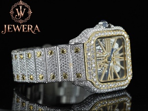 Mossinate Stainless Steel Silver Diamond <b>Watch</b> Timeless Elegant <b>Watch</b> with Sparkling Diamonds <b>for</b> Both Men and Women - Product Image 1