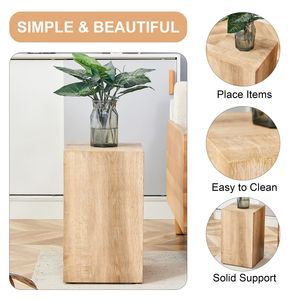 Tavolino da Caffè Moderno in MDF con Motivi Lisci a Trama Legnosa Chiara per Valorizzare il Tuo Soggiorno - Product Image 5