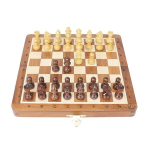 ชุดหมากรุกไม้กระถินแบบเรียบง่าย ขายส่ง |   กระดานเกมฟาร์มเฮาส์ทำมือ - Product Image 2