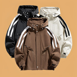 OEM Custom Spring Woven Camouflage Breathable Eco-friendly Fashion Outdoor Men Patchwork Zipper Casual Wear Multiple <b>Jacket</b> - Product Image 6