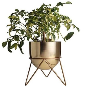 Jardinière en métal de conception nouvelle, pour extérieur ou intérieur, objet décoratif pour mariage, banquet, hôtel, design artisanal. - Product Image 4