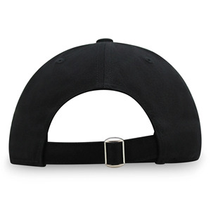 Casquette de baseball élégante et personnalisable pour adultes, ajustement réglable, couleur noire unie, confortable, 100 % polyester - Product Image 5