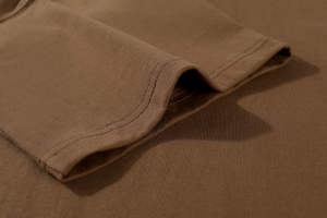 Camiseta con precio sorpresa para hombre, camiseta de peso pesado, marca con cuello redondo de 300gsm, camiseta ajustada en blanco - Product Image 5