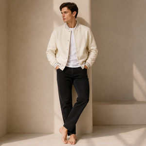 Stylish varsity layer offering breathable comfort smooth texture and timeless athletic charm for casual street inspired <b>wardrobe</b> - Product Image 5