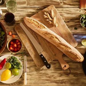 Planche à découper haut de gamme avec poignée, surface de coupe lisse, compatible couteaux, design durable, idéale pour la préparation quotidienne, le service et les cadeaux - Product Image 3