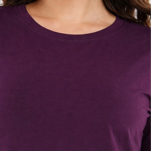 T-shirt uni pour femme, manches courtes, doux, décontracté, basique, léger, à porter au quotidien, coupe ample, chemise décontractée pour femme - Product Image 4