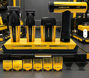 NOUVEAU Kit Combo Professionnel V-285 S4 pour Barbier, Sèche-Barbe Électrique Pro, 4-en-1, Silencieux, Garantie 2 Ans pour Hommes - Product Image 1