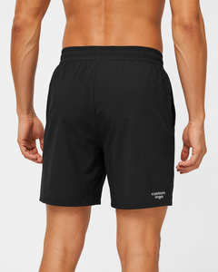 Shorts de sport décontractés pour hommes, personnalisés, mi-élastiques, en tricot uni, séchage rapide, avec poches latérales, légers et respirants, pour la gym et la course à pied - Product Image 5
