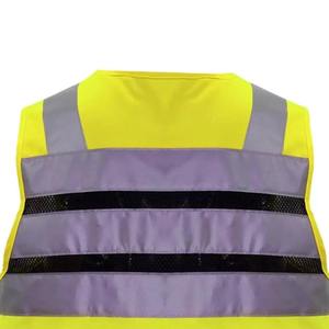 <b>Construction</b> Uniform <b>Work</b> Reflective Clothing High Visibility Reflective Safety Vest Jacket Security Vest With Logo - Product Image 5