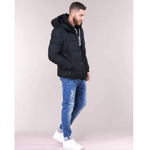Chaqueta de invierno para hombre, chaqueta acolchada con cuello alto, chaqueta acolchada para exteriores de invierno para hombre, abrigo grueso y cálido con aislamiento para hombre - Product Image 3