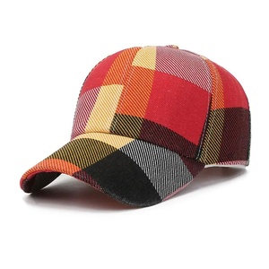 Unisex Plaid Canvas Baseball Cap Autumn Style for Adults Camouflage Hat Hunting Cap hunting Cap Hat polyester - Product Image 1