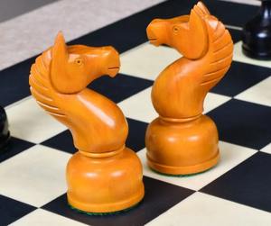 Piezas de ajedrez soviéticas vintage de 1961, en madera ebonizada y de haya, Rey de 4 pulgadas, al mejor precio. - Product Image 3