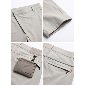 Men's Custom Label <b>Wrap</b> Front Shorts Recycled Nylon Elastane Technical Twill Streetwear 4 Way <b>Stretch</b> XXS XS 2XL OEM Tailored - Product Image 4