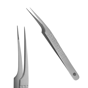 แหนบต่อขนตา Stahlmanan Pro รุ่น Diamond Grip  วัสดุสแตนเลส ปลายหยักละเอียด ขนาด 115 มม. ทนทาน - Product Image 2