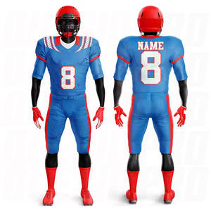 Uniformes de Fútbol Americano Personalizados al por Mayor, Conjunto de Uniforme de Fútbol Americano de Manga Corta, Uniformes Personalizados para Equipos de Pakistán, Camisetas y Pantalones Cortos - Product Image 1