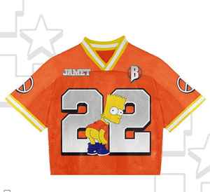 Maillot de football américain personnalisé pour homme, style streetwear, coupe ample, en maille, court, pour le football et le soccer - Product Image 3