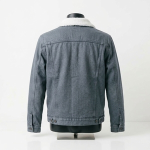 <b>Men's</b> Denim <b>Jacket</b> with <b>Sherpa</b> Lining Button Front Eco-Friendly Winter Casual Regular Fit Denim <b>Sherpa</b> <b>Jacket</b> - Product Image 5