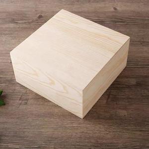 Caja de Madera Personalizada con Logotipo, Tapa con Bisagras, Madera de Pino Sólida, Gran Capacidad, Cajas de Regalo Talladas, Caja de Almacenamiento de Madera - Product Image 6