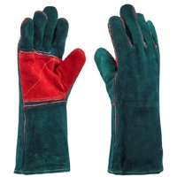 Gants de soudage et de barbecue PK 2025 en cuir de vachette pleine fleur et doublure en molleton de coton, antidérapants, sans silicone, longueur 14 pouces