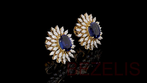 Boucles d'oreilles pendantes classiques en or jaune avec diamants de laboratoire pour un usage quotidien, bijoux certifiés - Product Image 4