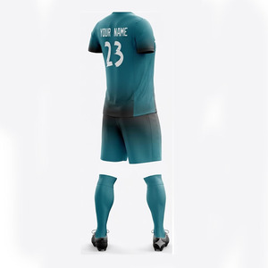 Conjunto de Uniforme de Fútbol Sublimado Personalizado, Cuello en V, Manga Corta, Absorbe la Humedad, para Hombre, Ajuste Atlético para Todas las Temporadas - Product Image 6