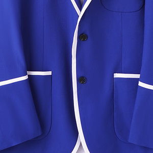 Blazer unisexe Zeta Blue Sorority Inc, logo brodé élégant et professionnel, fabricant et fournisseur OEM ODM sur mesure - Product Image 3