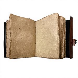 Carnet de voyage vintage en cuir marron fait main avec logo personnalisé, motif Arbre de Vie en relief, idéal pour collectionneurs et souvenirs touristiques - Product Image 4