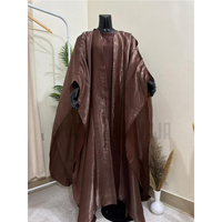 Robe longue en mousseline pour femme, nouvelle mode, couleur unie, manches longues, logo personnalisé, Abaya, vêtements islamiques traditionnels, vente chaude