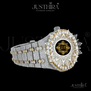 Reloj de Cuarzo con Cristal de Zafiro y Diamantes de Moissanita en Acero Inoxidable, Joyería de Moda para Mujer, Resistente al Agua 10 Bar, Regalo - Product Image 4