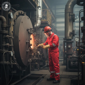 ชุดคลุมทำงานป้องกันอันตราย TAGCO SAFETY สีแดงสะท้อนแสง ผลิตจากผ้า Nomex พร้อมแถบสะท้อนแสงสำหรับใช้งานในอุตสาหกรรม - Product Image 2