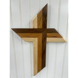 Placa de Cruz de Madera Cristiana para Uso en Oración Espiritual - Product Image 1