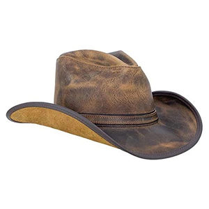 Sombrero de Vaquero de Fieltro de Lana con Banda de Cuero y Corona Cónica para un Look Único y Elegante, Sombrero de Vaquero con la Mejor Calidad OEM - Product Image 1