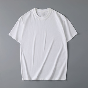 เสื้อยืดคอกลมแขนสั้นผ้าฝ้ายแท้ 180 กรัม สำหรับผู้ชาย ดีไซน์พิมพ์ลายปักโลโก้ OEM ตามสั่ง สีพื้น เรียบง่าย สวมใส่ได้หลากหลาย เหมาะสำหรับฤดูร้อน - Product Image 4