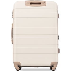 Nuovo modello 3 pezzi espandibile ABS Hardshell set di bagagli resistente 20 ''24'' 28 ''valigia TSA lucchetto oro avorio Spinner ruote - Product Image 5