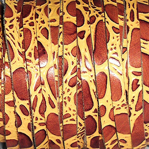 Cordons plats en cuir style reptile, finition cirée, 3mm et 8mm, longueur personnalisée, imperméables, écologiques, pour la maison, les textiles, les bijoux et les chaussures - Vente en gros - Product Image 4