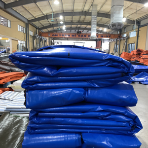 Blue High Durability Large Capacity Heavy Duty Custom Colors Custom Sizes PE Tarpaulin Industrial <b>Waterproof</b> Cover - Product Image 5