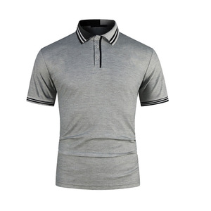 Trending Men's for Shirt 100% Cotton Solid Knitted Breathable Summer Short Sleeve - Product Image 6