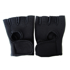 Gants de musculation unisexes personnalisables en cuir PU léger, demi-doigts, avec fermeture auto-agrippante, vente en gros d'usine - Product Image 2