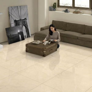 Jordan Ivoire Aspect Marbre Porcelaine Pierre Frittée Pleine Glacée Brillante Grande Dalle 600x1200 Carreaux de Sol Carreau de Céramique Blanc - Product Image 6