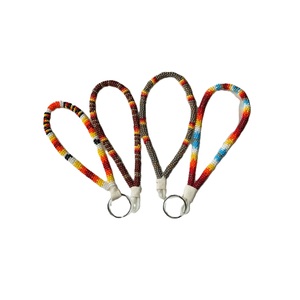 Collier lanière en perles de rocaille pour badges, clés et téléphone – Lanière perlée unique en perles de rocaille – Porte-clés tendance - Product Image 5